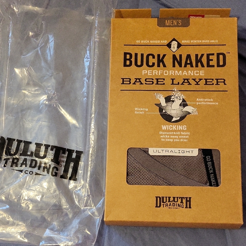 Duluth Trading Co Buck Naked Performance Base Layer - Gray